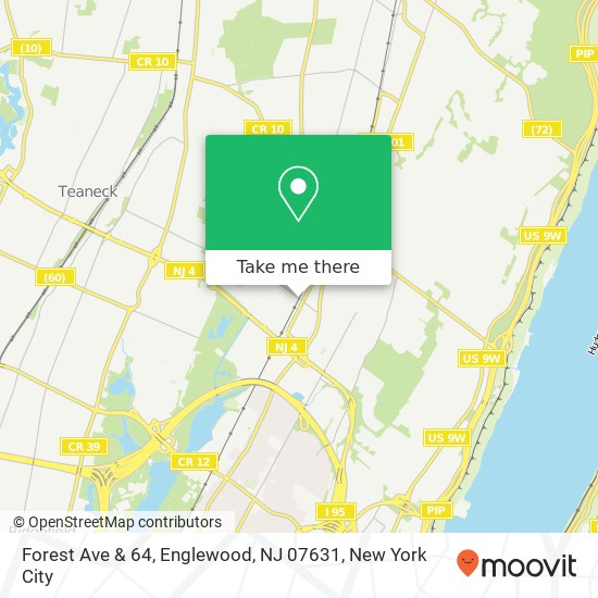 Mapa de Forest Ave & 64, Englewood, NJ 07631
