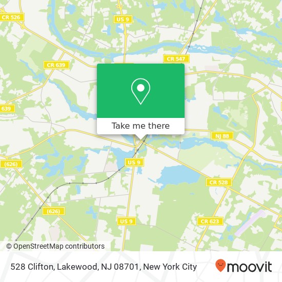 528 Clifton, Lakewood, NJ 08701 map