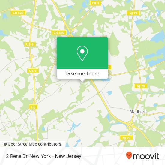 Mapa de 2 Rene Dr, Marlboro, NJ 07746