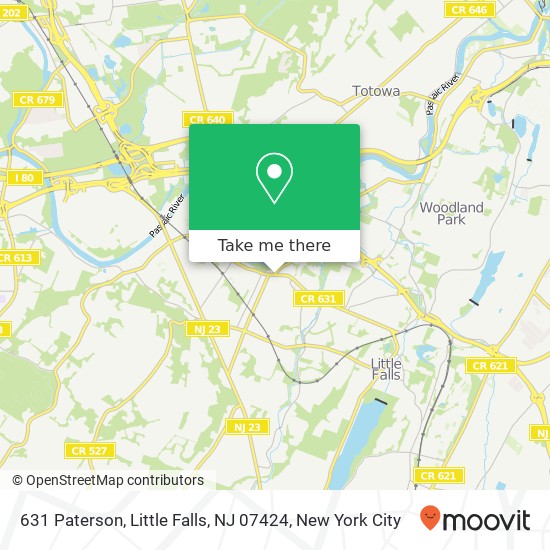 Mapa de 631 Paterson, Little Falls, NJ 07424