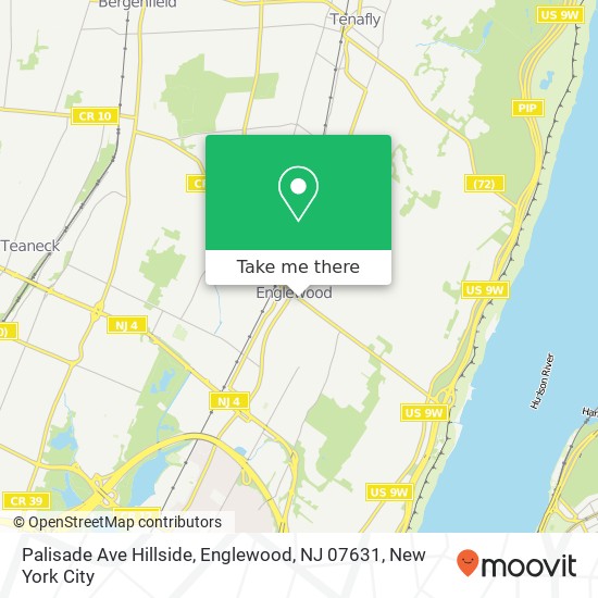 Palisade Ave Hillside, Englewood, NJ 07631 map