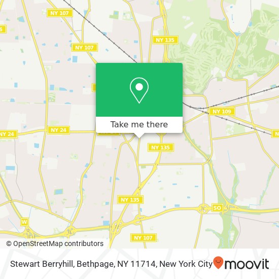 Mapa de Stewart Berryhill, Bethpage, NY 11714
