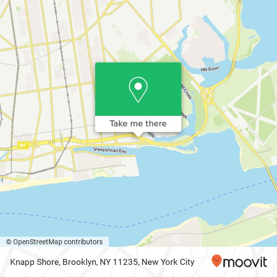 Mapa de Knapp Shore, Brooklyn, NY 11235