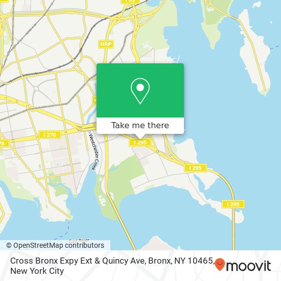 Mapa de Cross Bronx Expy Ext & Quincy Ave, Bronx, NY 10465