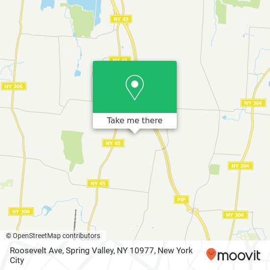 Mapa de Roosevelt Ave, Spring Valley, NY 10977