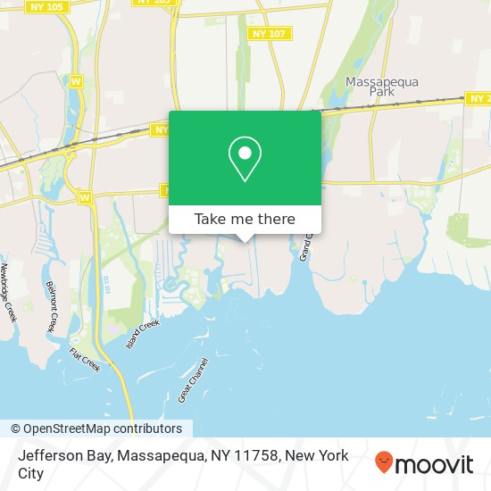 Jefferson Bay, Massapequa, NY 11758 map