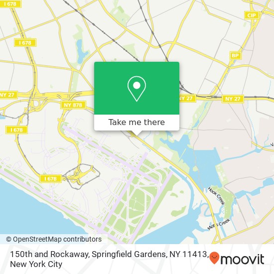150th and Rockaway, Springfield Gardens, NY 11413 map