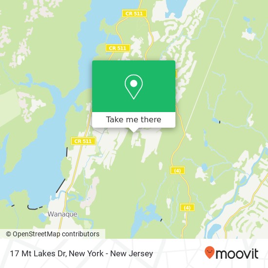 Mapa de 17 Mt Lakes Dr, Wanaque, NJ 07465
