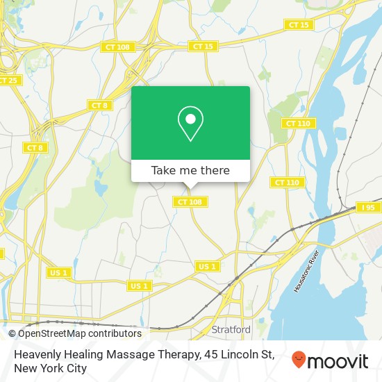 Mapa de Heavenly Healing Massage Therapy, 45 Lincoln St