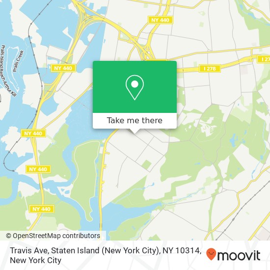 Travis Ave, Staten Island (New York City), NY 10314 map