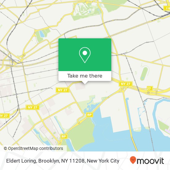 Mapa de Eldert Loring, Brooklyn, NY 11208