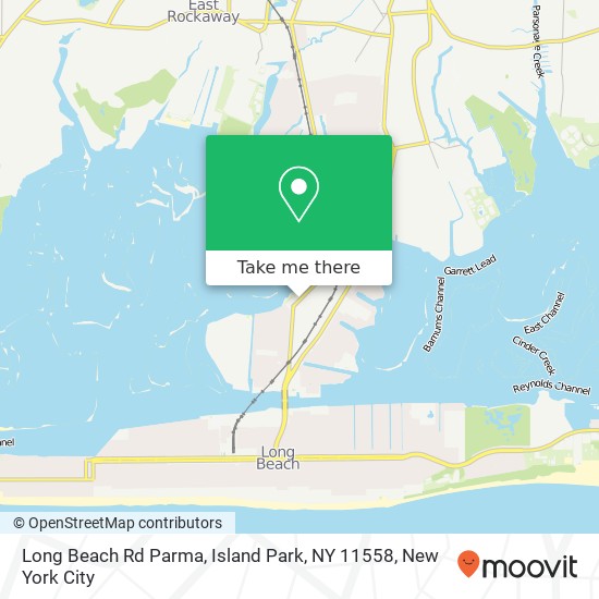 Mapa de Long Beach Rd Parma, Island Park, NY 11558