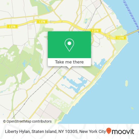 Mapa de Liberty Hylan, Staten Island, NY 10305