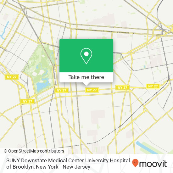 SUNY Downstate Medical Center University Hospital of Brooklyn map