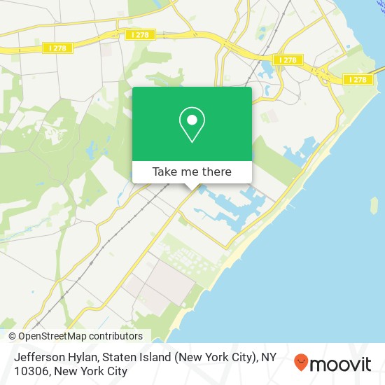 Mapa de Jefferson Hylan, Staten Island (New York City), NY 10306