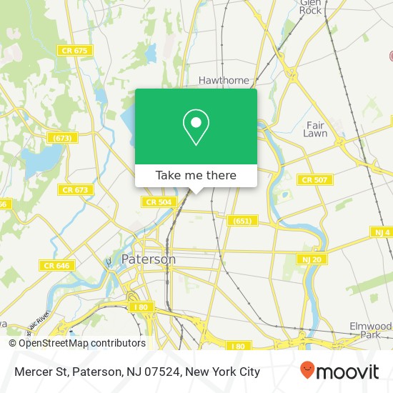 Mapa de Mercer St, Paterson, NJ 07524