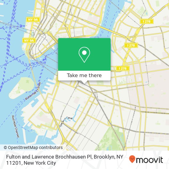 Mapa de Fulton and Lawrence Brochhausen Pl, Brooklyn, NY 11201