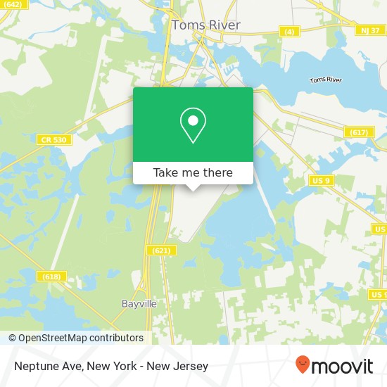 Mapa de Neptune Ave, Beachwood, NJ 08722