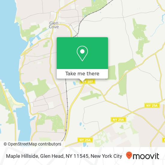 Mapa de Maple Hillside, Glen Head, NY 11545