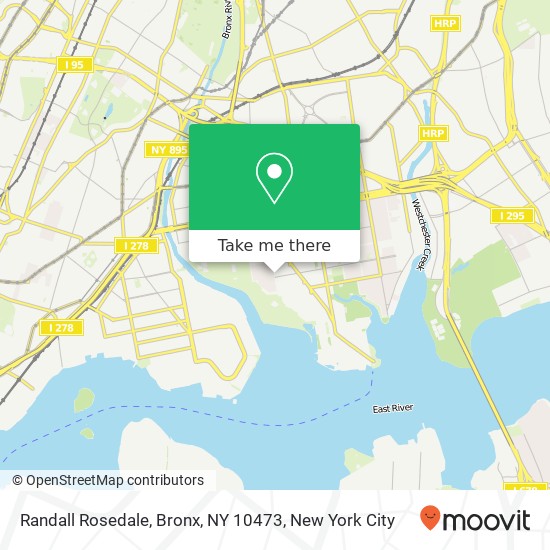 Mapa de Randall Rosedale, Bronx, NY 10473