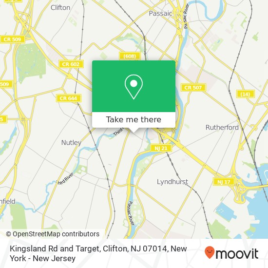 Kingsland Rd and Target, Clifton, NJ 07014 map
