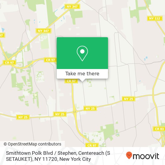 Mapa de Smithtown Polk Blvd / Stephen, Centereach (S SETAUKET), NY 11720