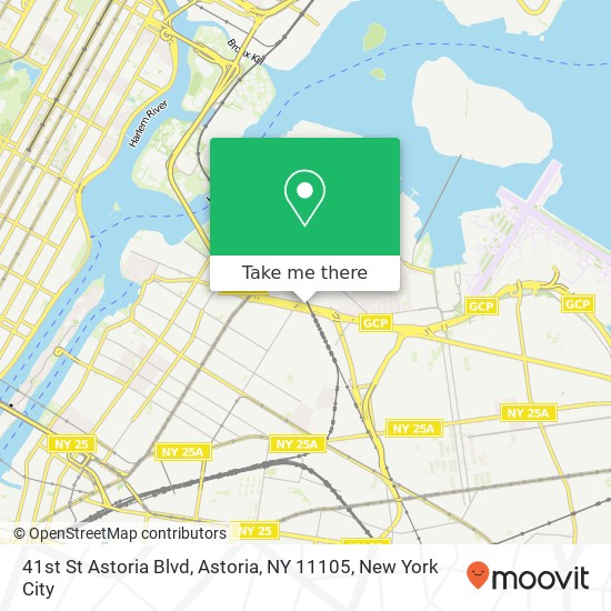 41st St Astoria Blvd, Astoria, NY 11105 map