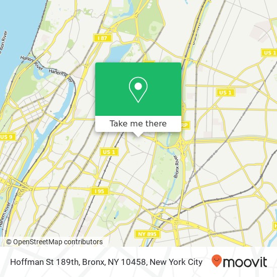 Hoffman St 189th, Bronx, NY 10458 map
