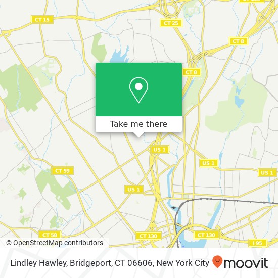 Mapa de Lindley Hawley, Bridgeport, CT 06606