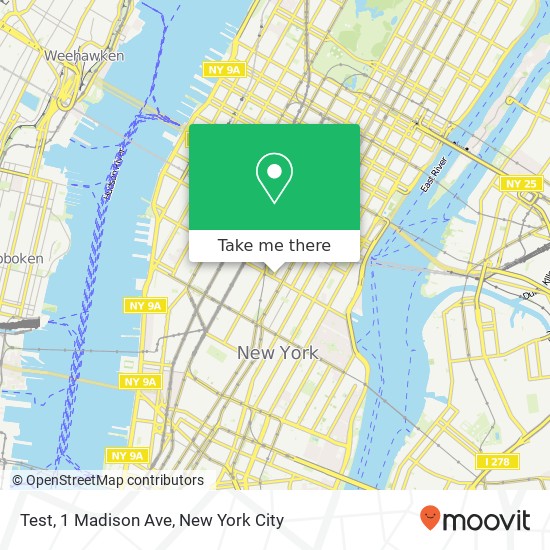 Mapa de Test, 1 Madison Ave