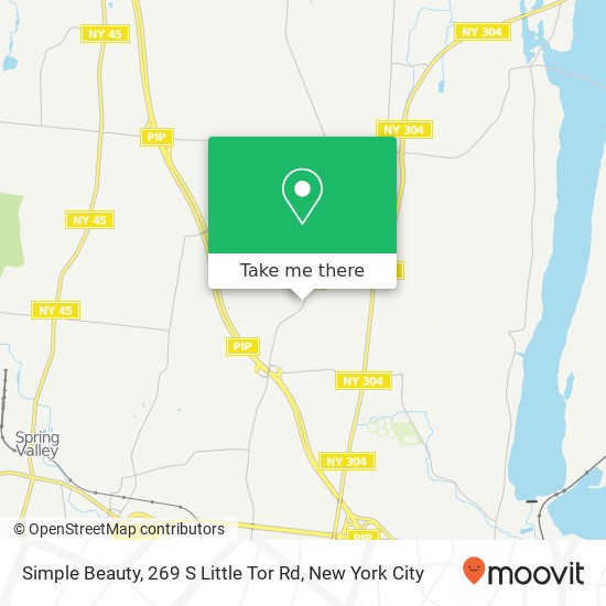 Mapa de Simple Beauty, 269 S Little Tor Rd