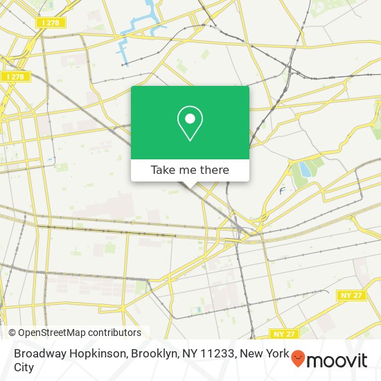 Broadway Hopkinson, Brooklyn, NY 11233 map