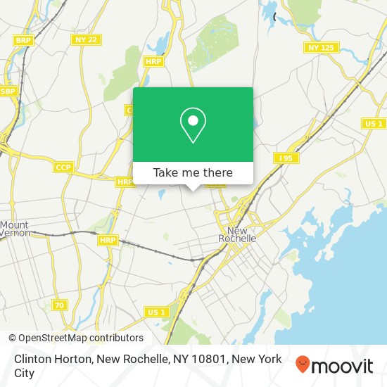 Mapa de Clinton Horton, New Rochelle, NY 10801