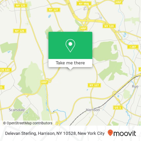 Mapa de Delevan Sterling, Harrison, NY 10528