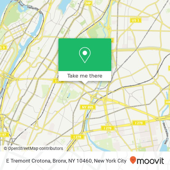 E Tremont Crotona, Bronx, NY 10460 map