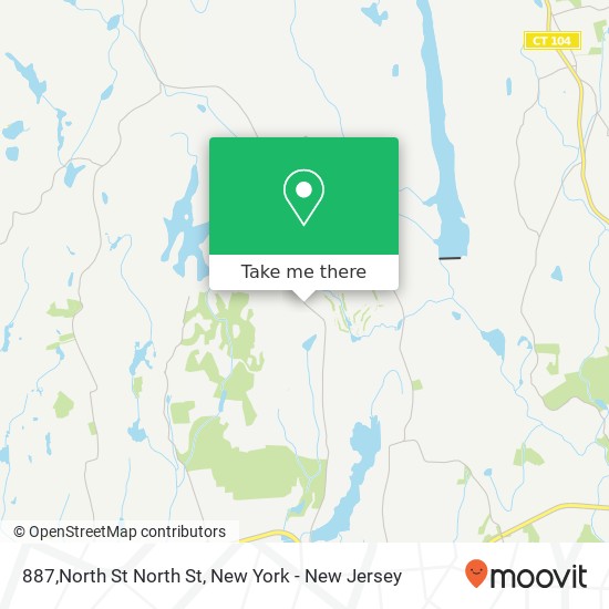 Mapa de 887,North St North St, Greenwich, CT 06831