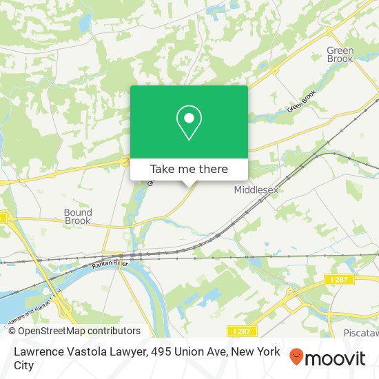 Mapa de Lawrence Vastola Lawyer, 495 Union Ave