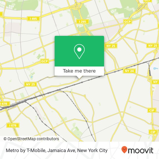 Mapa de Metro by T-Mobile, Jamaica Ave