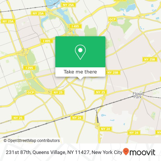 Mapa de 231st 87th, Queens Village, NY 11427
