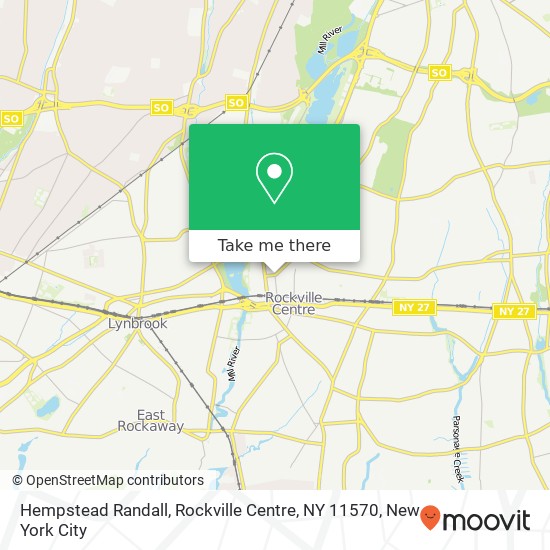 Mapa de Hempstead Randall, Rockville Centre, NY 11570