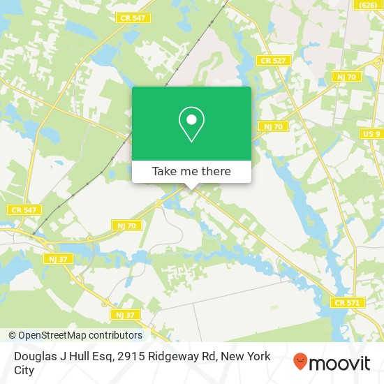 Mapa de Douglas J Hull Esq, 2915 Ridgeway Rd