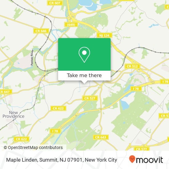Maple Linden, Summit, NJ 07901 map