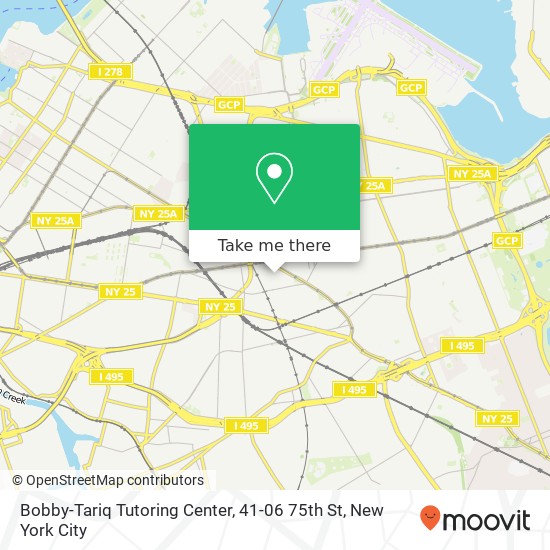 Bobby-Tariq Tutoring Center, 41-06 75th St map