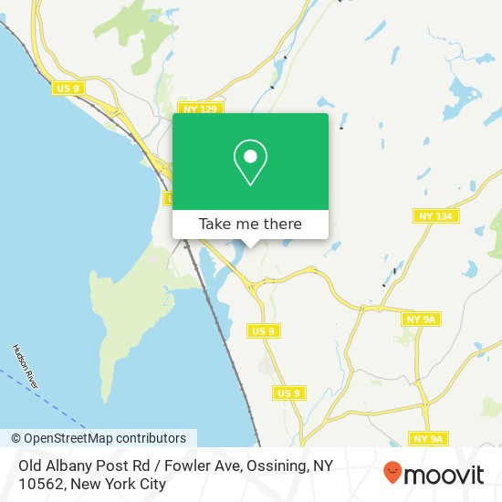 Mapa de Old Albany Post Rd / Fowler Ave, Ossining, NY 10562