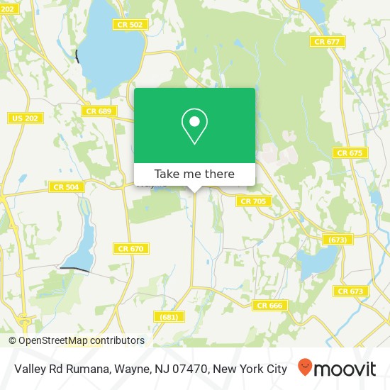 Valley Rd Rumana, Wayne, NJ 07470 map