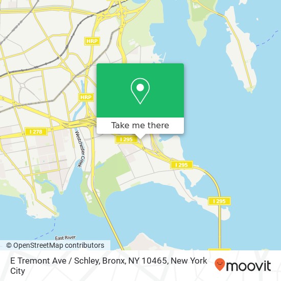 Mapa de E Tremont Ave / Schley, Bronx, NY 10465
