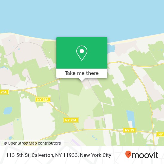 Mapa de 113 5th St, Calverton, NY 11933