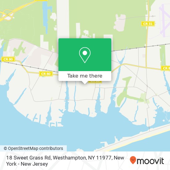 18 Sweet Grass Rd, Westhampton, NY 11977 map