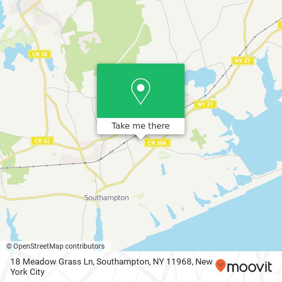 18 Meadow Grass Ln, Southampton, NY 11968 map