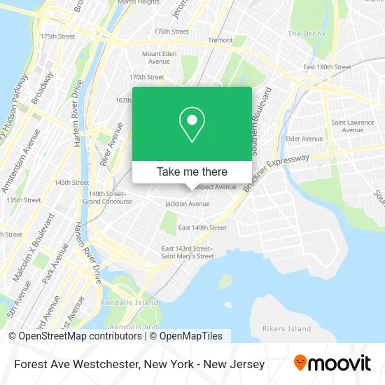 Mapa de Forest Ave Westchester